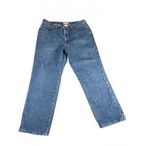 L.L. Bean Double L Classic Fit Flannel Lined Men's 38x30 Denim Blue Jeans